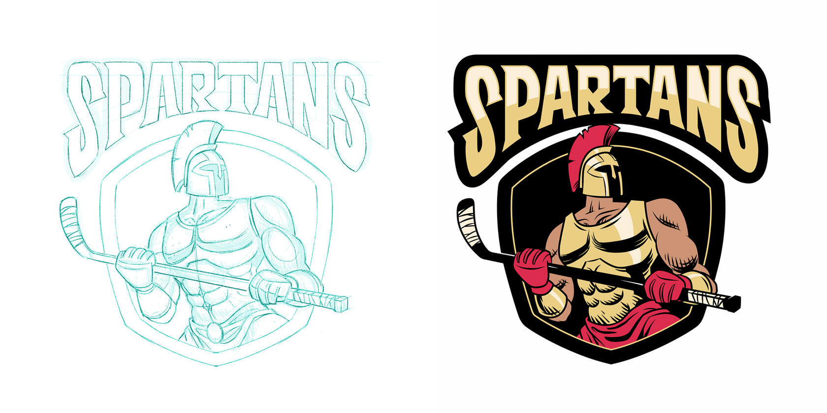 Logo design for youth hockey team