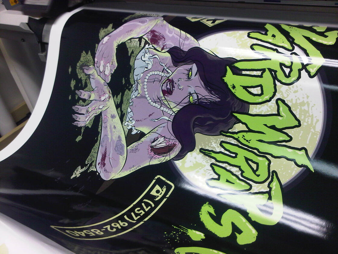 Illustration design for zombie inspired vehicle wrap